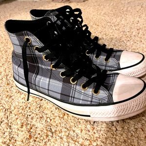 Plaid Converse High top
